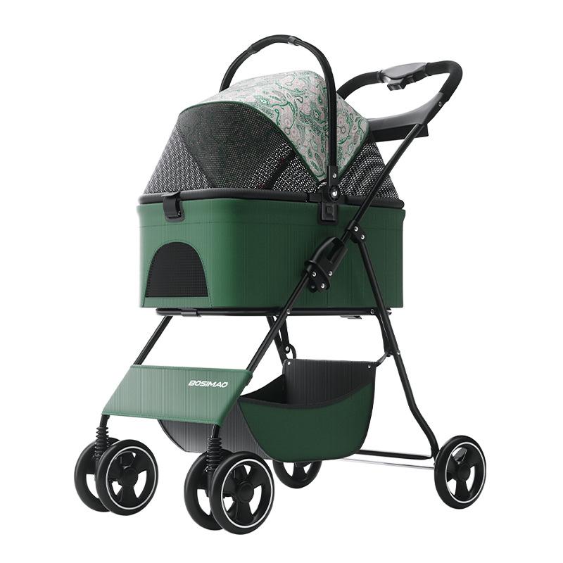Коляски для домашних животных среднего размера легкие, складные, их можно использовать для путешествий на свежем воздухе. Они представляют собой съемные коляски для домашних животных, подходящие для поездок на работу и обратно.
