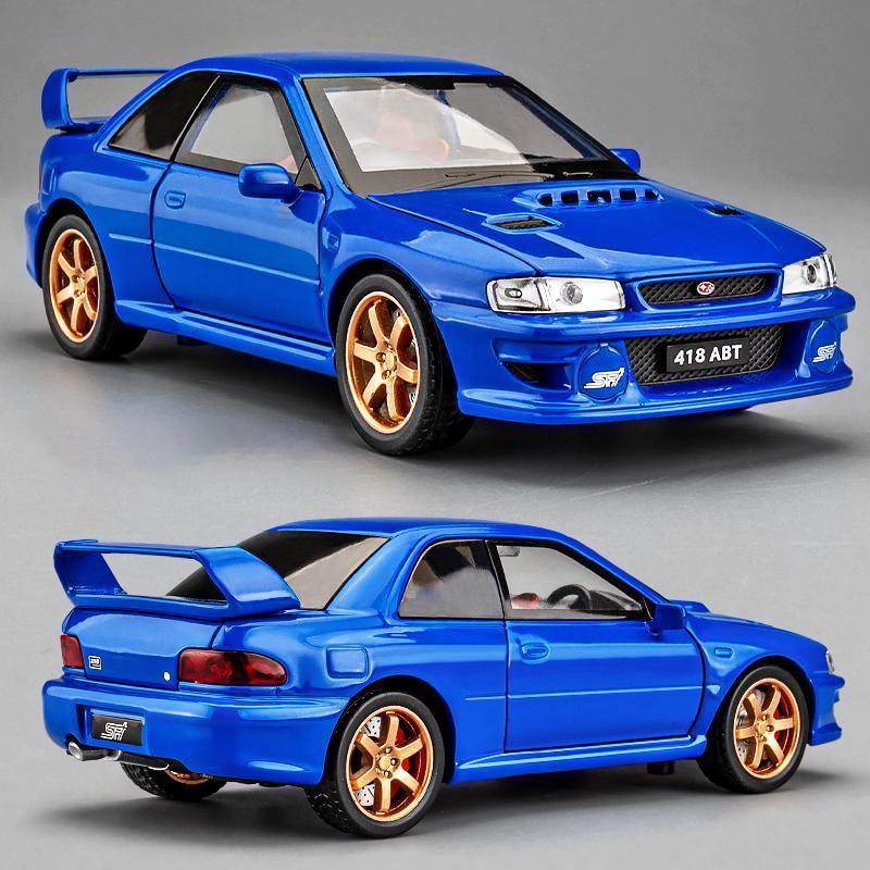 Модель автомобиля Subaru Impreza Sti в масштабе 1/32, спортивный автомобиль, имитация автомобиля, модель из сплава, детская игрушечная машинка, коллекционные украшения для мальчика