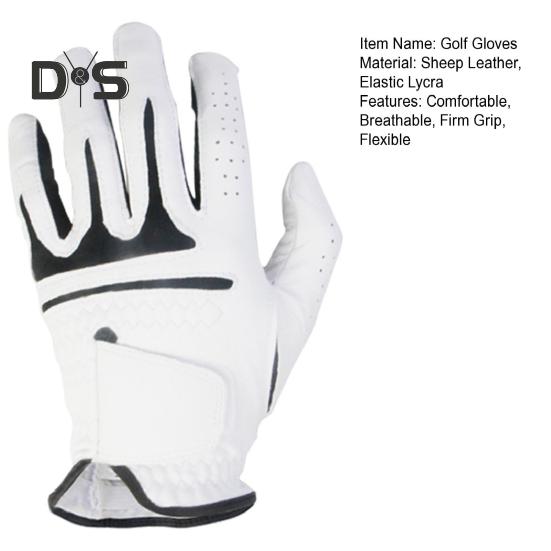 Мужские перчатки для гольфа для левой руки с противоскользящей рукояткой, мягкие перчатки для гольфа из овечьей кожи, подарки для гольфа на День отца и любителей гольфа