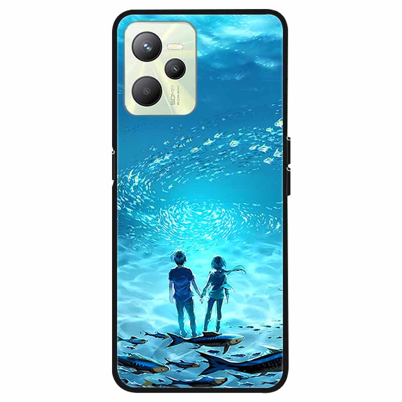 For Oppo Realme C35 Case Cover Bumper On For Realme C35 TPU Soft Silicone Back Cover Case Realme C35 C 35 RealmeC35 Coque Fundas