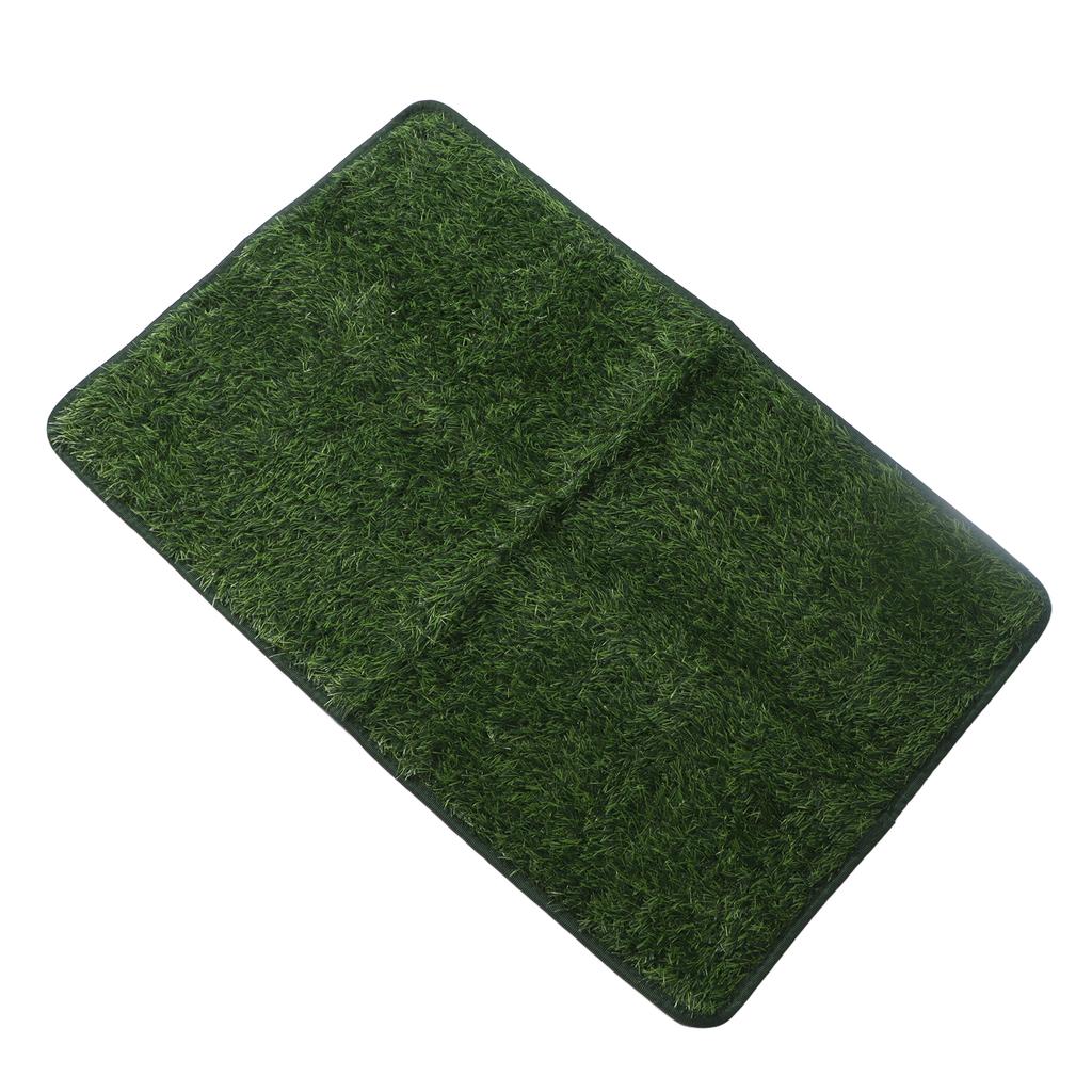 Dog Toilet Tray Waterproof Reusable Easy Cleaning Portable Dog Litter Tray with Artificial Grass