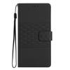 Imprinted Rhombus Leather Case for Google Pixel 7a,Anti-drop Phone Stand Wallet Cover