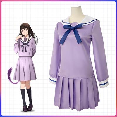 Erciyuan Анимация Noragami Iki Hiyori Школьная форма Косплей Хэллоуин Аниме Повседневный костюм