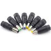8Pcs Universal Laptop Dc Power Supply Adapter Connector Plug Ac Dc Jack Charger Connectors Power Adapter Conversion Plug