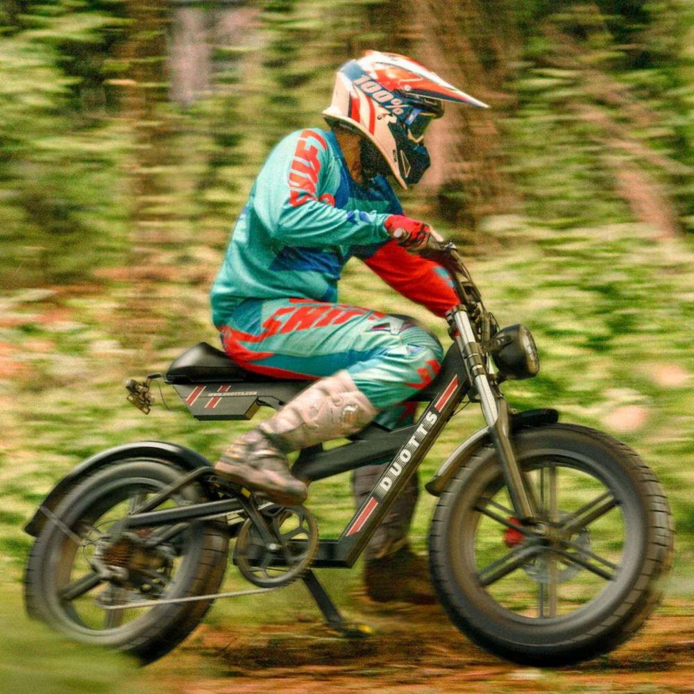 Electric bicycle Duotts F20, 750W motor, 52V 27AH battery, top speed 40 km/h, cruising range 140km, 20x4.0 inch tires