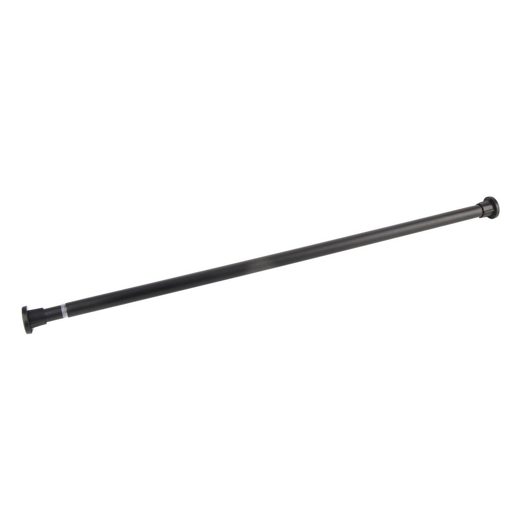 Black Tension Curtain Rod Stainless Steel Adjustable Telescopic Closet Rod for Hanging Clothes