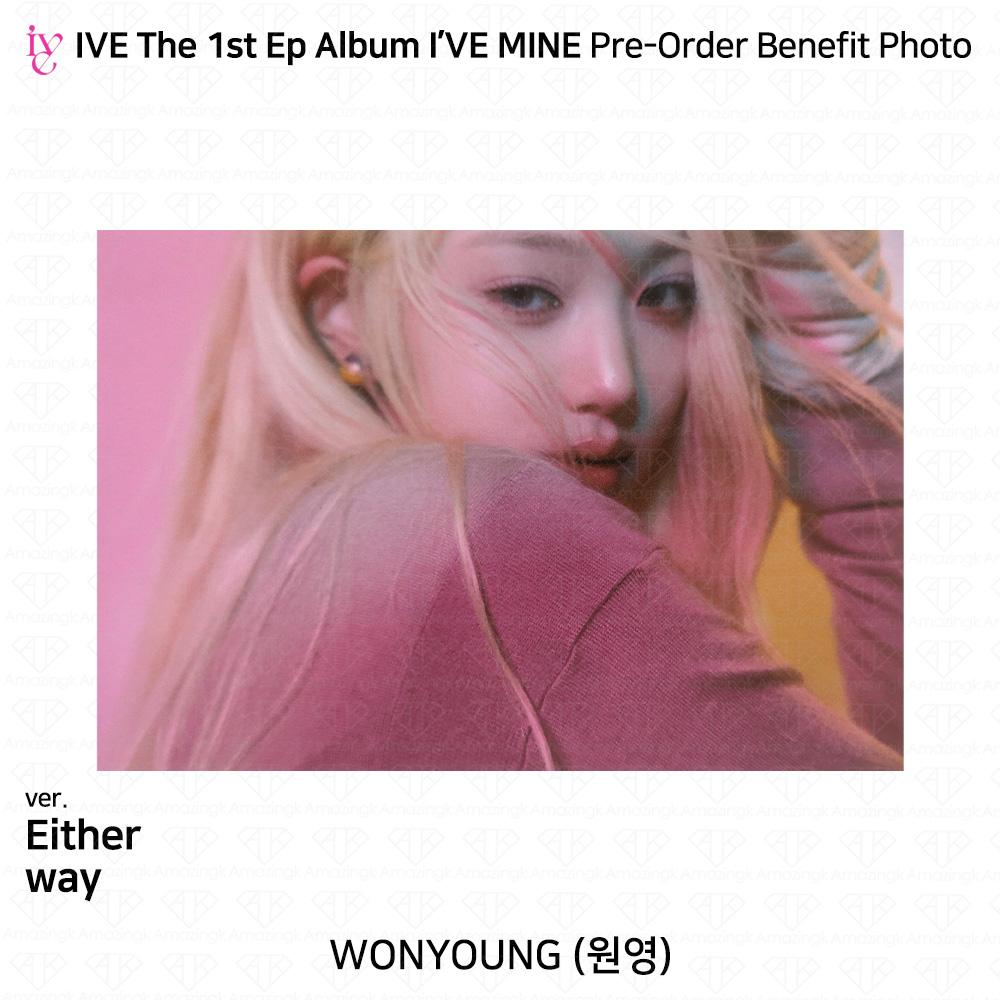 IVE Официальное фото первого EP I'VE MINE, стикер Polaroid, сложенный постер KPOP