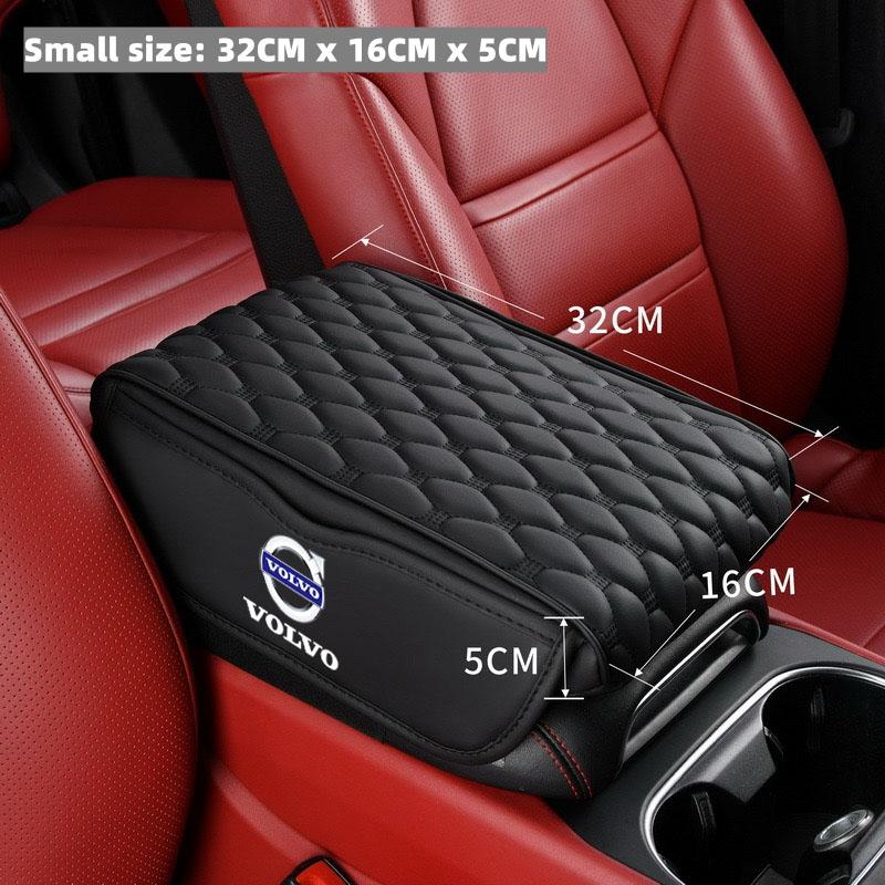 Car Armrest Box Height Pad Universal Leather Armrest Cushion for Volvo xc60 s60 v40 v50 v60 s80 s40 c30 awd c70 s40 s60 s80 s90
