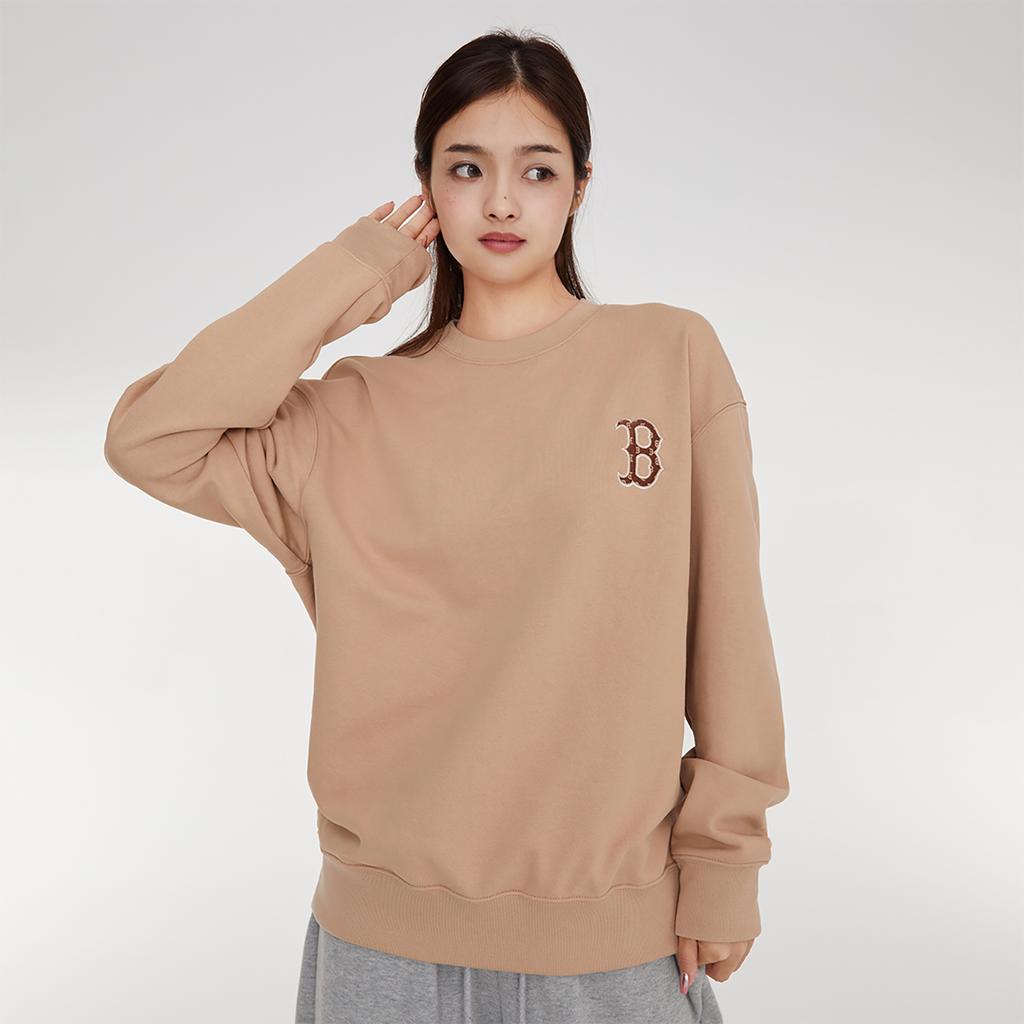 Новые свитшоты MLB Boston Red Sox Унисекс Бежевый Желтый 3AMTM1234-43BGS