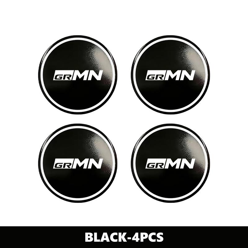 EBN5   For Toyota 4Pcs 56MM Car Wheel Center Hub Caps Logo Sticker GR Yaris Corolla Prius Aqua Vios Mirai Hilux Auris CHR