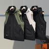Мужской водонепроницаемый теплый жилет: Повседневная безрукавка Осень/Зима, Большие размеры, Модная для студентов и пар