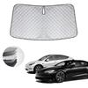 WAIROGA Tesla Model 3 Exclusive Front Sunshade Car Sunshade Windshield Sunshade Structure Designed for Vehicles UV Protection Sunburn Prevention