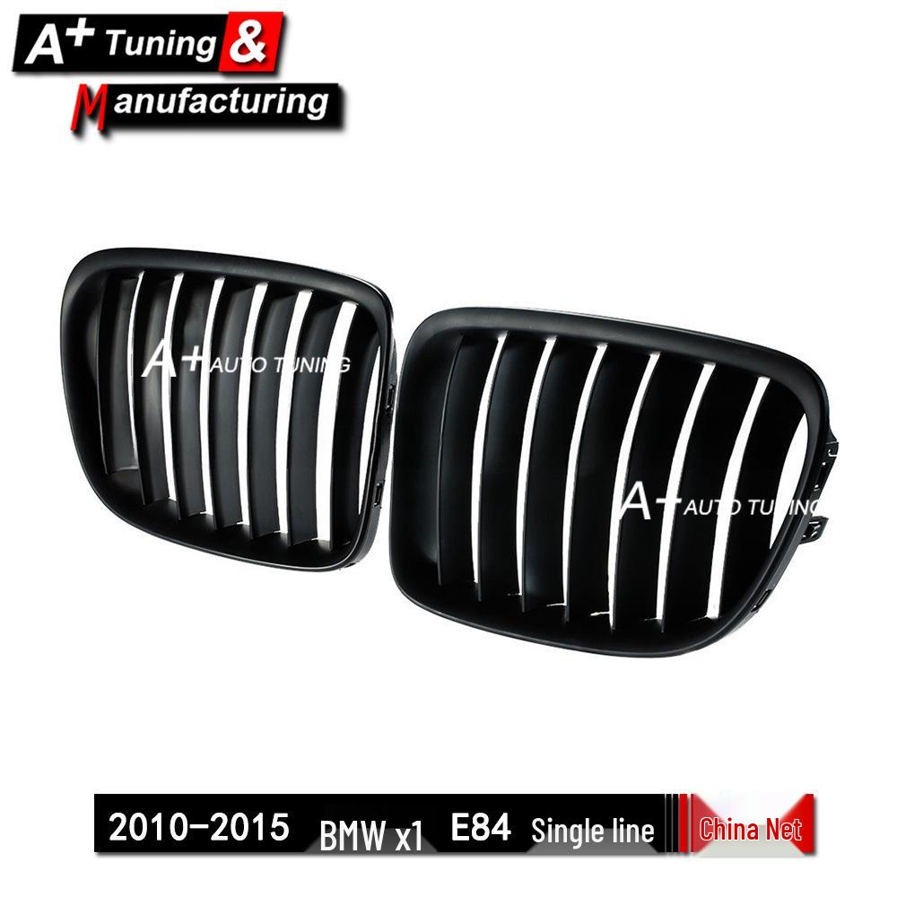 Matte Black Grille for BMW X1 E84 2010-2015, Single Bar