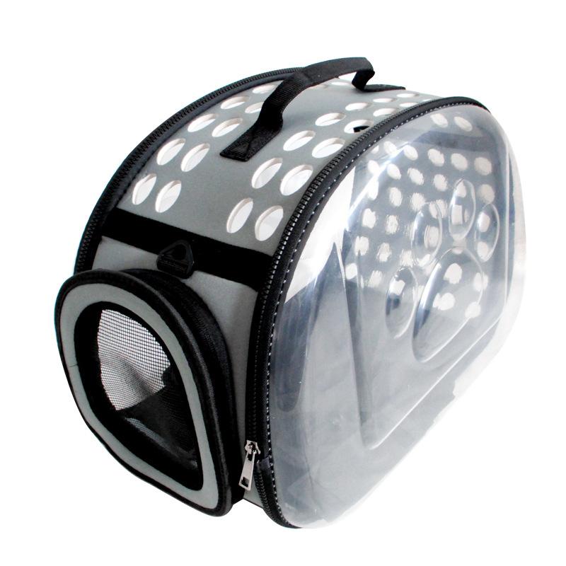 Сумка для домашних животных на открытом воздухе 1 шт., для кошек и собак, через плечо, дышащая, портативная, складная, прозрачная, большой емкости, сумки для домашних животных