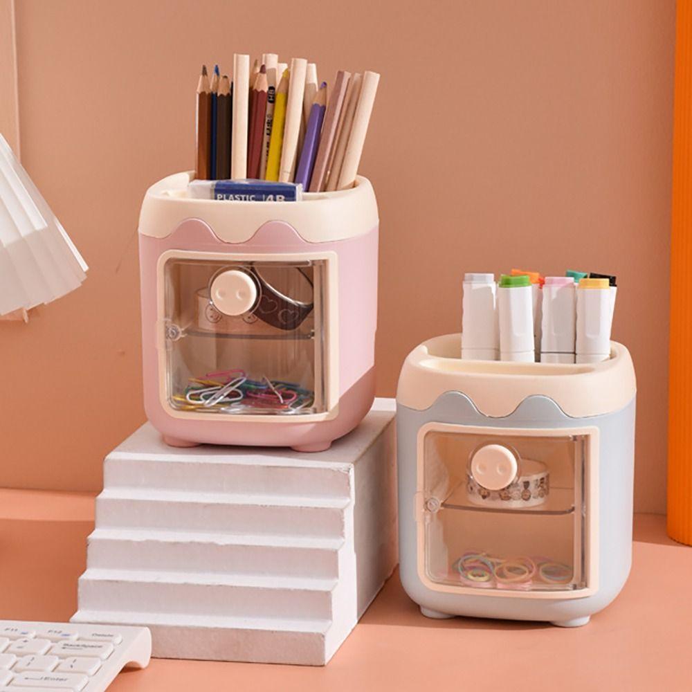 Multifunctional Pen Holder Pig/Car Shaped Pen Container Cute Makeup Brush Holder  School Office