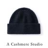 Autumn and Winter New% Pure Cashmere Hat Women's Thickened Warm Ear Protection Knitted Hat Versatile Fashion Cold Hat Men