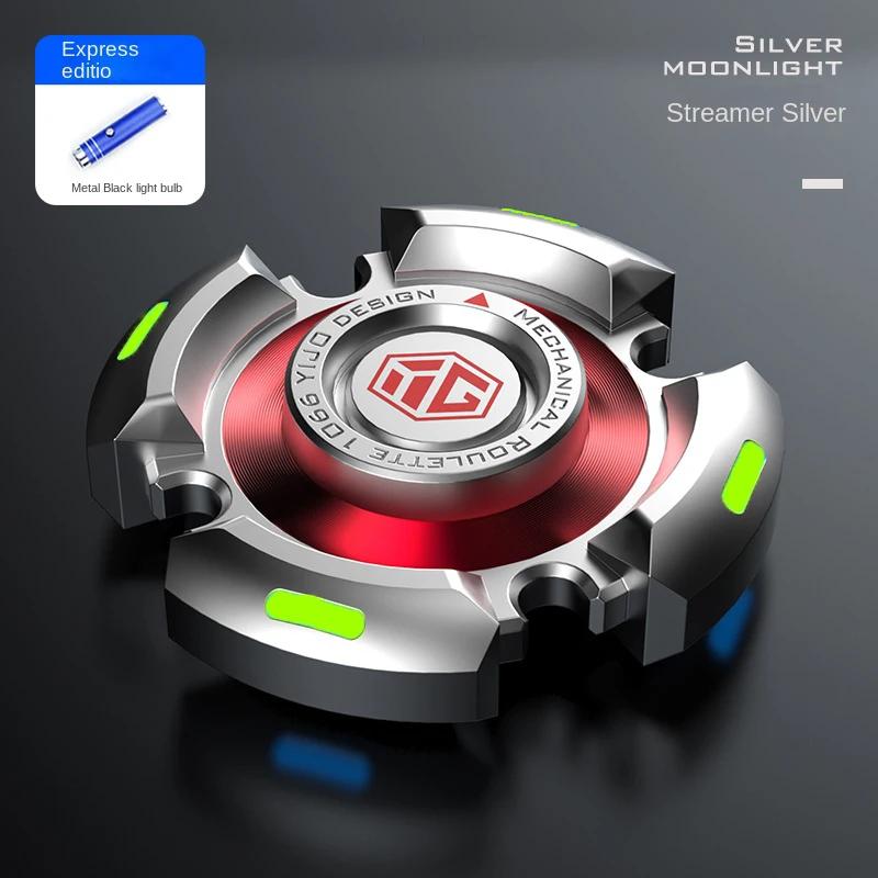 Спиннер Fidget, сплав, светящийся ручной гироскоп, игрушки для снятия стресса R188, бесшумный подшипник, звездное небо для взрослых, мужской рождественский подарок