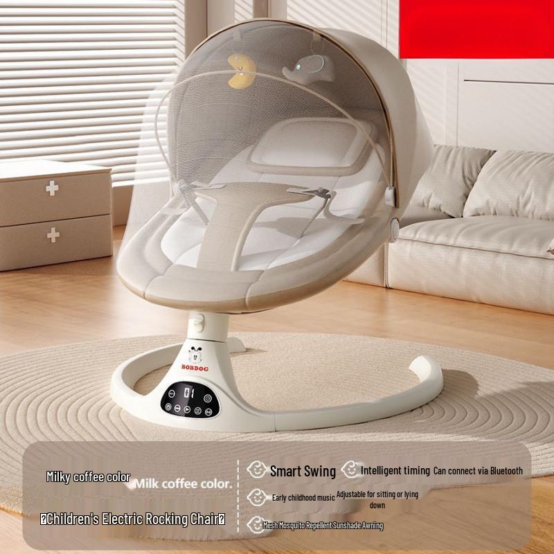 Электрическая качалка Bobodou для малышей - Успокаивающая колыбелька и качалка для новорожденных