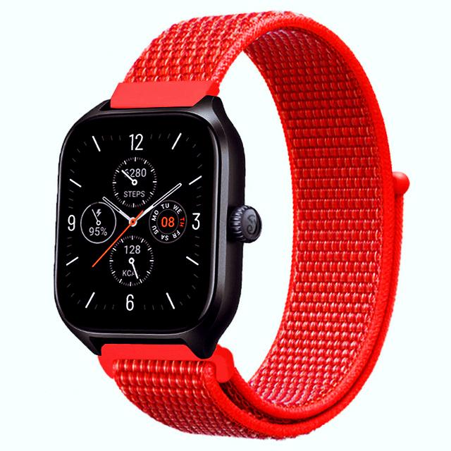 20 мм 22 мм Нейлоновый ремешок-петля Для Amazfit GTS 4/3/3pro/2e/GTS 2 Mini/GTR 4 47 мм/GTR 2/Stratos 2 3 Ремешок Для Amazfit Bip 3 Pro Correa