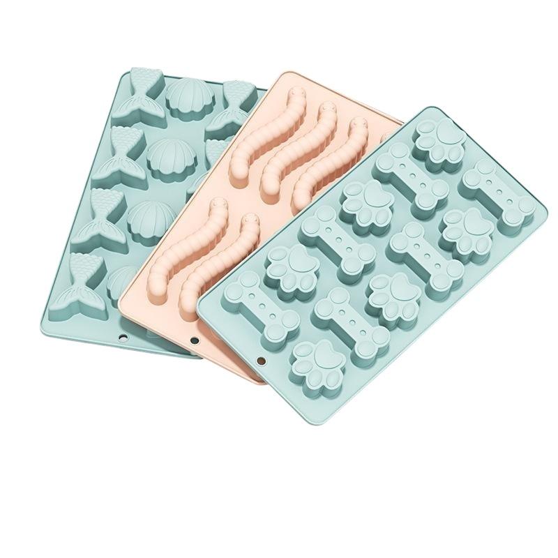 Marine Theme Fondant Silicone Mold,Seashell,Mermaid Tail,DIY Handmade Baking Tools For Mermaid Theme Cake Decoration