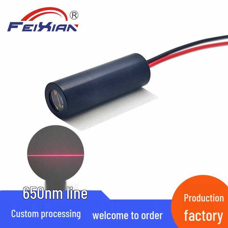 High-Power 10x30mm 650nm 50mW Red Line Laser Module, Fixed Focus
