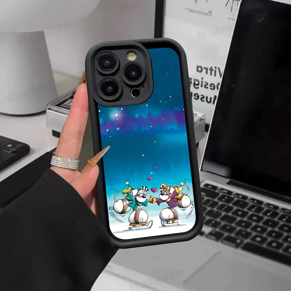 Cartoon D-Diddl Phone Case For IPhone 17 16 15 14 13 12 11 Pro Max Plus Silicone Shockproof Case