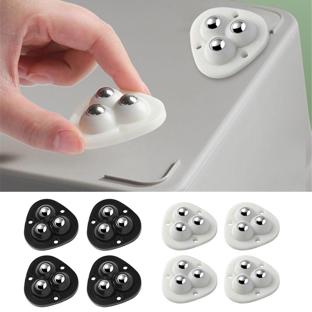 Casters Low Noise 360º Universal Wheels Self Adhesive Pulley Paste Casters Adhesive Universal Wheel