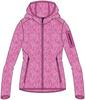 Куртка CMP Woman Fleece Jacket Fix Hood (3H19826) Fix Hood жаккардовый трикотаж 3H19826 Fleecejacke rosa anthrazit