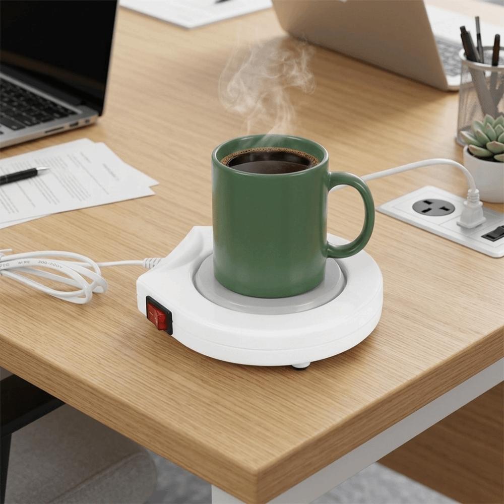 US Standard Plug Mug Warmer Uniform Heating Plate Tea Thermal Mat  Hot Beverage Heating