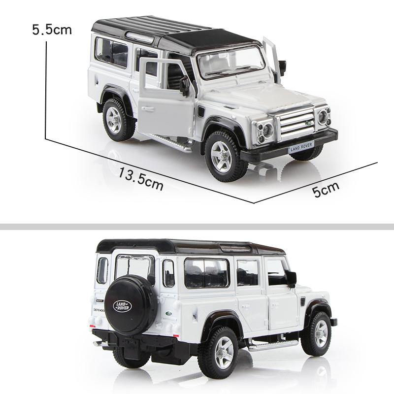 Внедорожник Land Rover Defender 5-дюймовый металлический автомобиль-симулятор литой игрушечный автомобиль RMZ city 1:36 моделей из сплава, подарки для детей