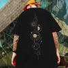 2024 New Summer Men's T-Shirt 3d Compass Printed Short Sleeve Tees Simple Fashion Male Clothing Loose Oversized T-Shirt For Men