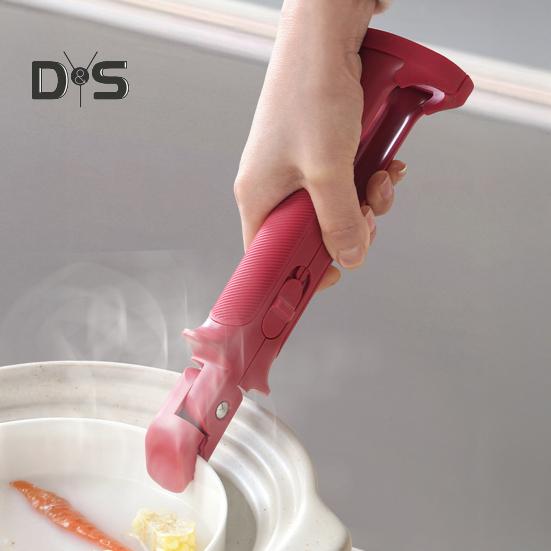 Зажим для защиты от ожогов 2-в-1, держатель для миски с нескользящей высокой термостойкостью, зажим для защиты от ожогов, зажимы для захвата горячей пластины, щипцы для