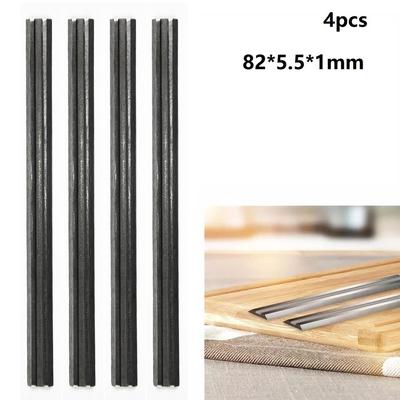 4 шт. Лезвие строгального станка из углеродистой стали 82x5,5x1 мм Реверсивный рубанок для деревообработки