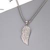 Trendy Brand Angel Wings Feather Pendant Men'S Pendant Student Personality Titanium Steel Necklace Trendy Men'S Trendy Products
