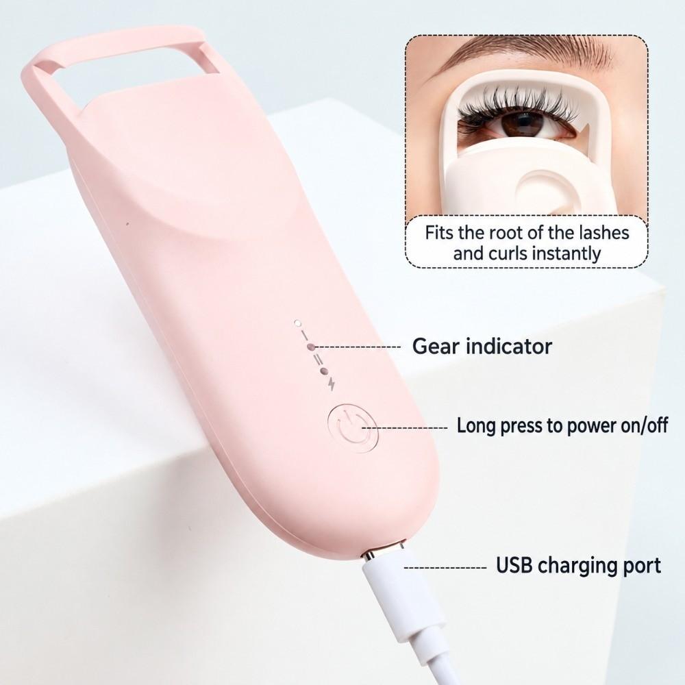 Portable Electric Eyelash Curler Rechargeable Lash Curler Heated Eyelash Curler Makeup Tool