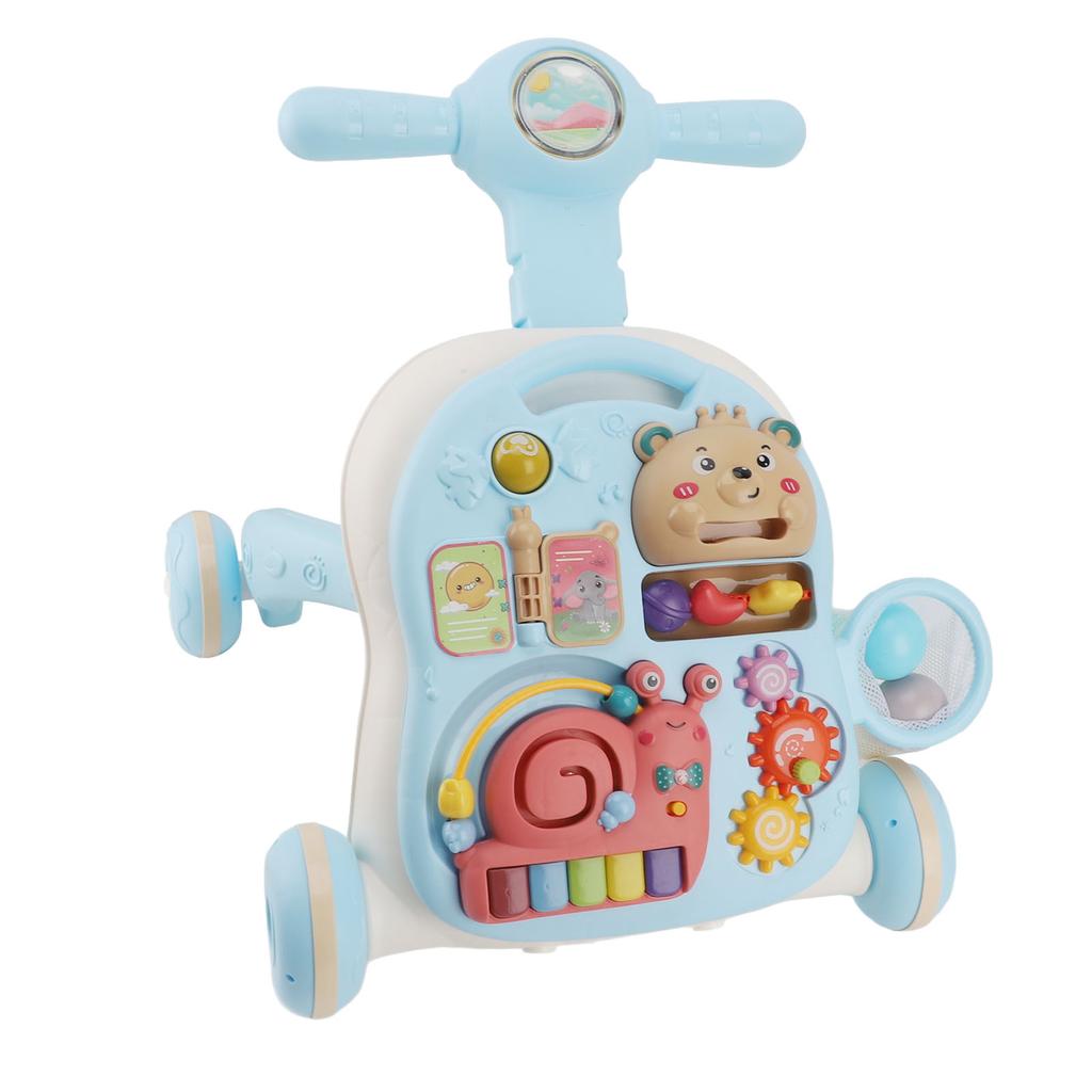 Baby Learning Walker Fine Motor Activities Fun Musical Table O Leg Anti Overturn Height Adjustable