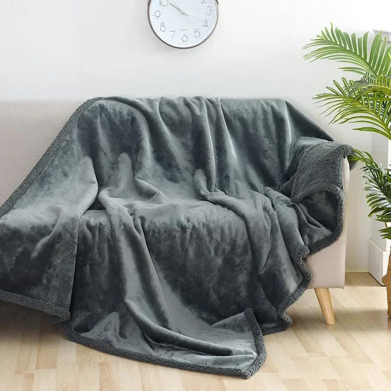 Luxury Shaggy Blanket Winter Warm Cosy Romantic Couple Waterproof Blanket Thickened Large Size Blanket Microfibre-Blanket Comfortable Air Quilt