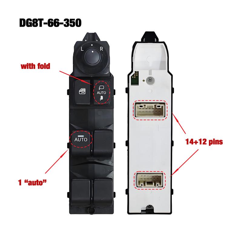 DG8T-66-350 DG8T66350 For Mazda CX-3 CX3 2018-2025,Front Left Driver Electric Power Master Window Switch Lifter Control Button