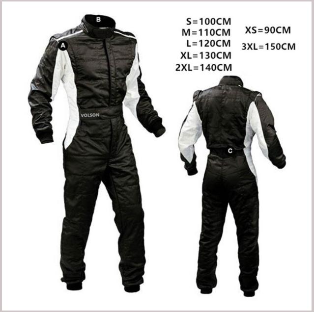 Waterproof Dune Buggy Kart Racing Off-road UTV Pull Drift Boys And Girls F1 One-piece Racing Suit