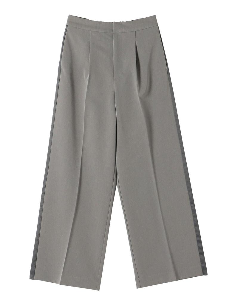 Ships Colors Women's Hand Washable Satin Side Stripe Pants, Gray, Size M, 223110023