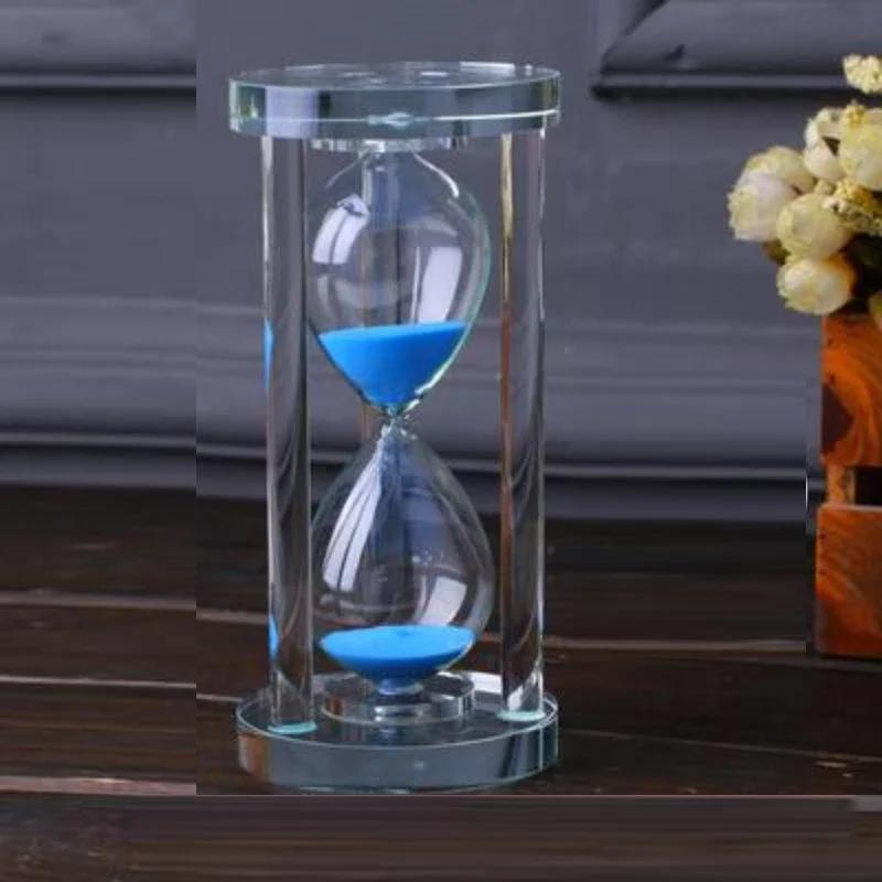15-60 Minutes Hourglass Sand Timer Kitchen School Modern Crystal Hour Glass Sandglass Sand Clock Tea Timers Home Decoration Gift2