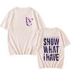 IVE Kpop T-shirt 2024 The 1ST World Tour Show What I Have Merch Crewneck Short Sleeve Tees Men Women Streetwear Fashion Clothes