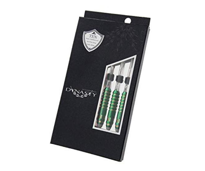 DYNASTY BRASS SET Green Ten Green Brass Dart Barrels "TEN"