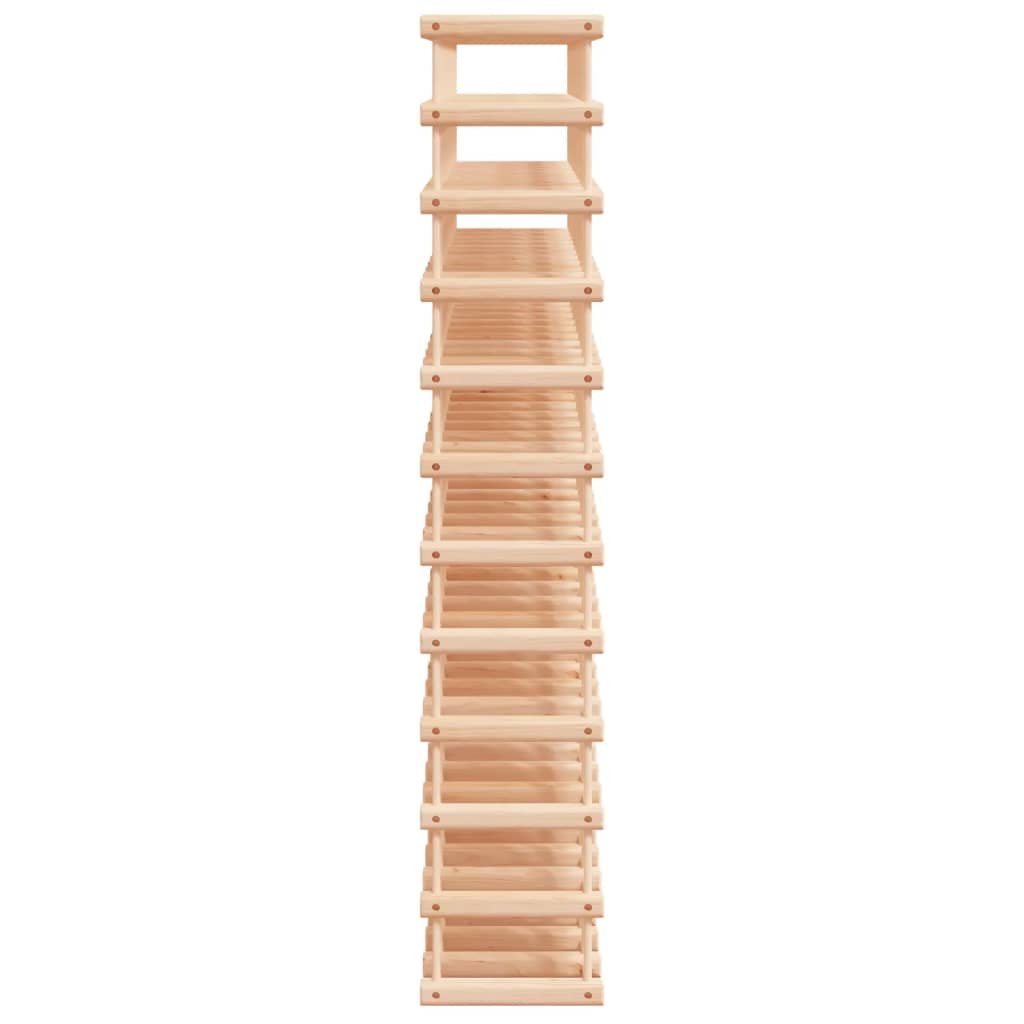 120 Bottle Wine Rack Solid Pine Wood 112.5 x 23 x 123.5 cm