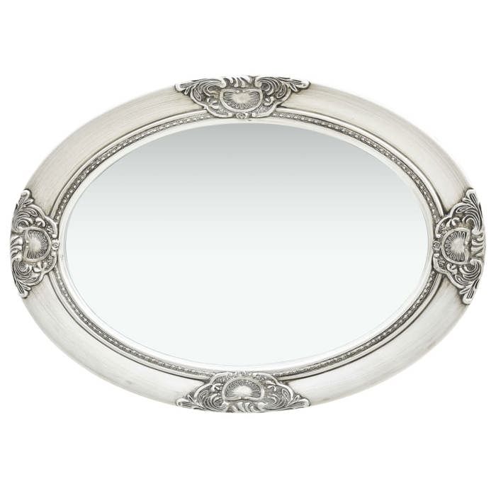 VidaXL Wall Mirror Baroque Style 50x70 Cm Silver 320354