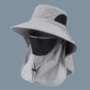 Summer Sun Hats UV Protection Outdoor Hunting Fishing Cap For Men Women Hiking Camping Visor Bucket Hat Neck Flap Fisherman Hat