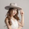 Rustler | Новая женская шерстяная шляпа-федора из шерсти, корона в форме капли, загнутые поля, широкие поля.