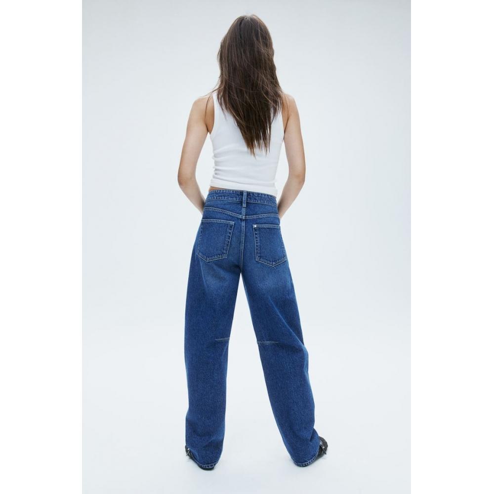 Джинсы HM Regular Waist Super Barrel Blue