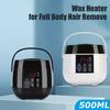 Нагреватель воска 100-240 В 100 Вт 500 мл Машина для удаления волос с помощью восковых бобов, нагреватель воска, депилятор, эпилятор, нагреватель, безболезненный