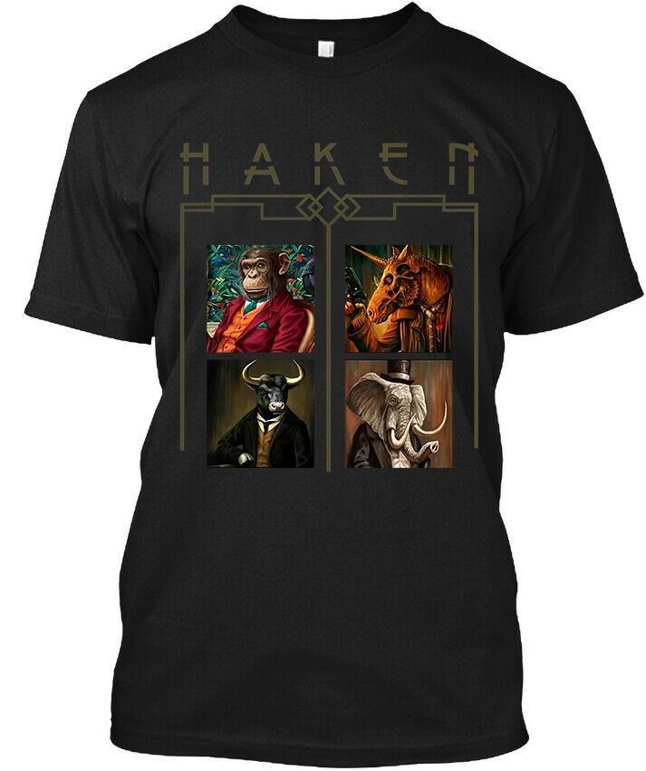 Ограниченный Новый Список Haken Fauna Английская Прогрессив-Музыка Графическая Футболка